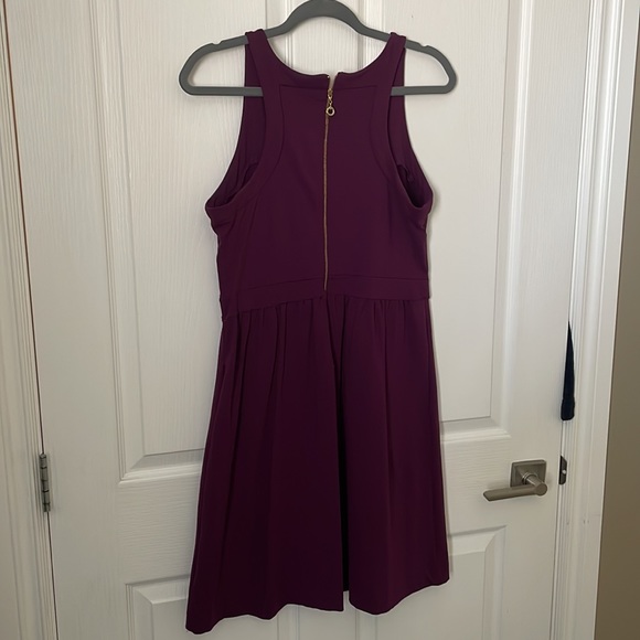Cynthia Rowley Purple Racerback Dress with Pockets - Picture 3 of 3